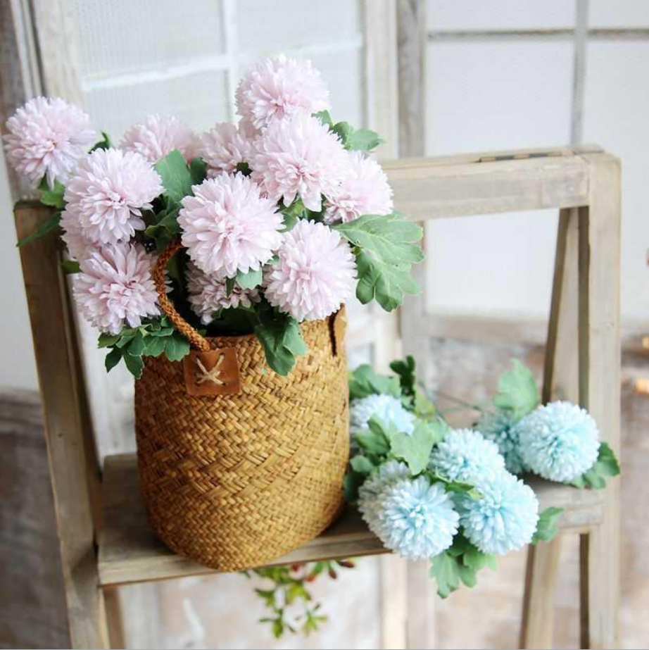 Wholesale cheap single stem artificial silk dandelion flower for home decor