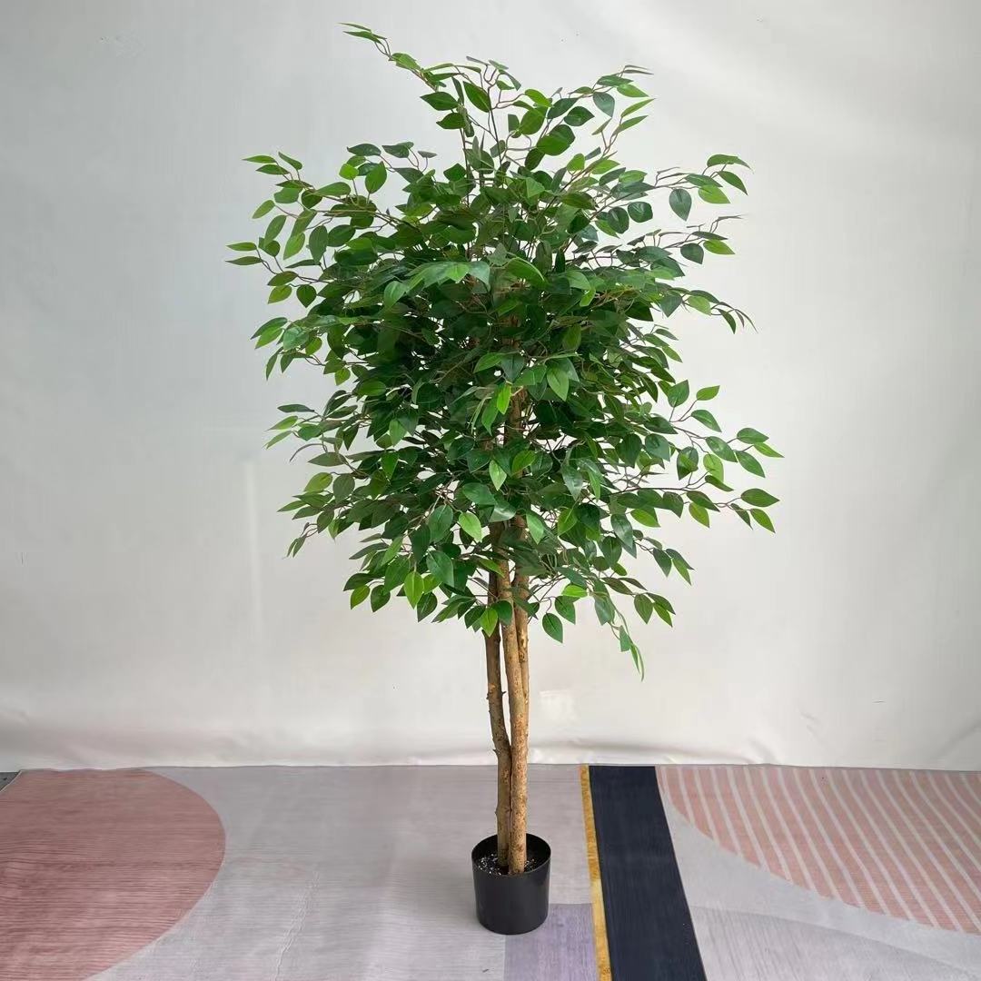 Wholesale artificial large fern tree potted outdoor decoration china banyan ficus tree