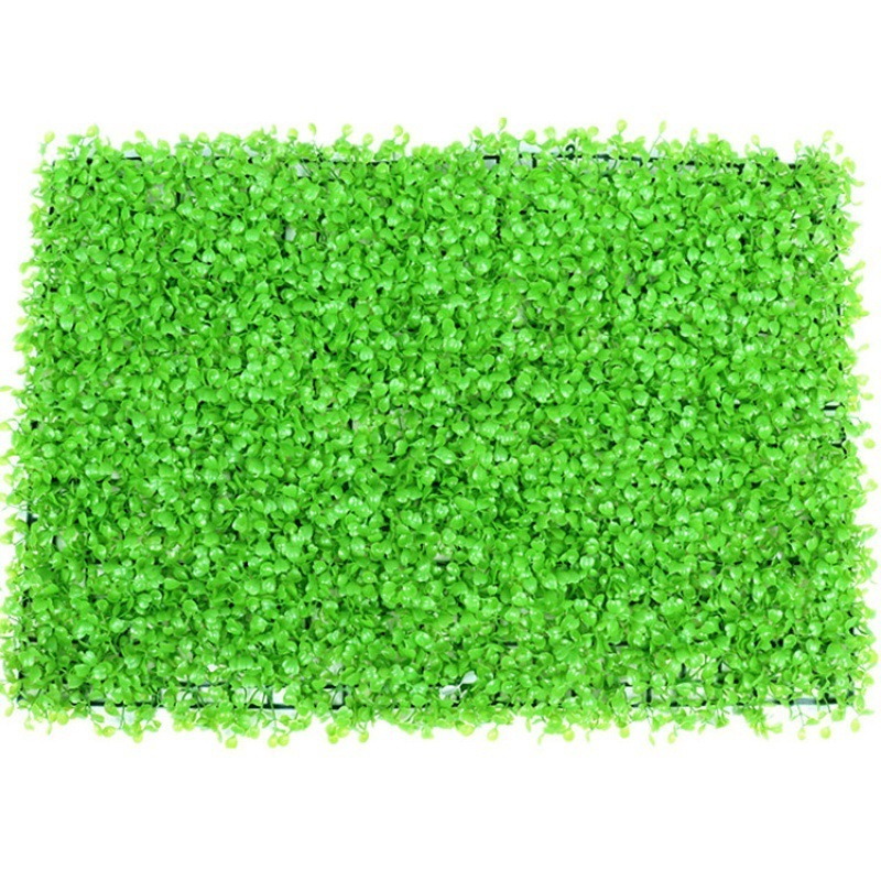 Plastic System Green Grass Mat Privacy Plants Panels boxwood panels hedge artificial plant grass wall For Outdoor Garden Decor