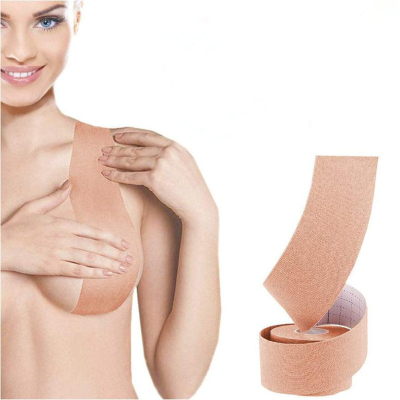 Factory Supplier Custom 100% Cotton And  Glue Waterproof  Invisible Breast Lift Push Up Boob Tape