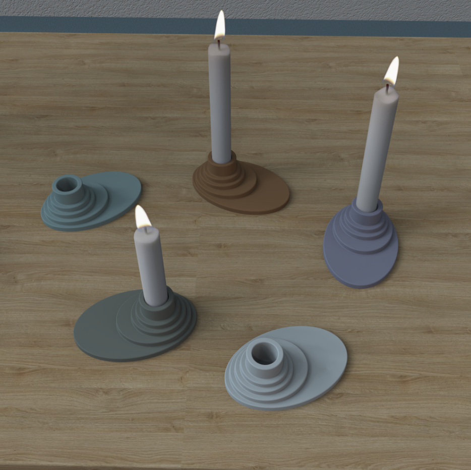 SZ908 European luxury Retro Candlestick silicone mold 3D Cement Candle Holder Silicone Mold