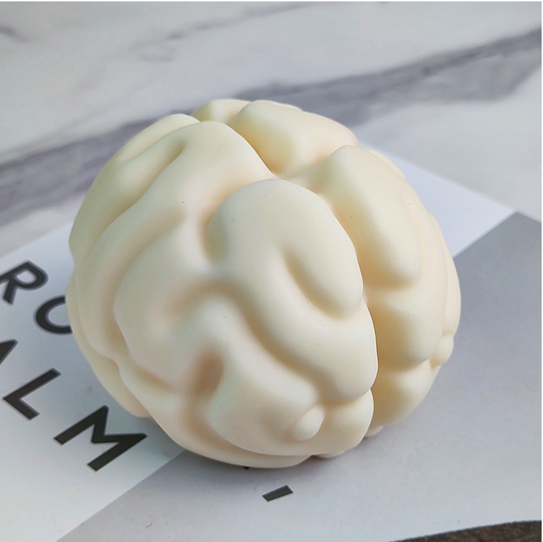 SZ642 Halloween horror brain candle soap silicone mold for candle making