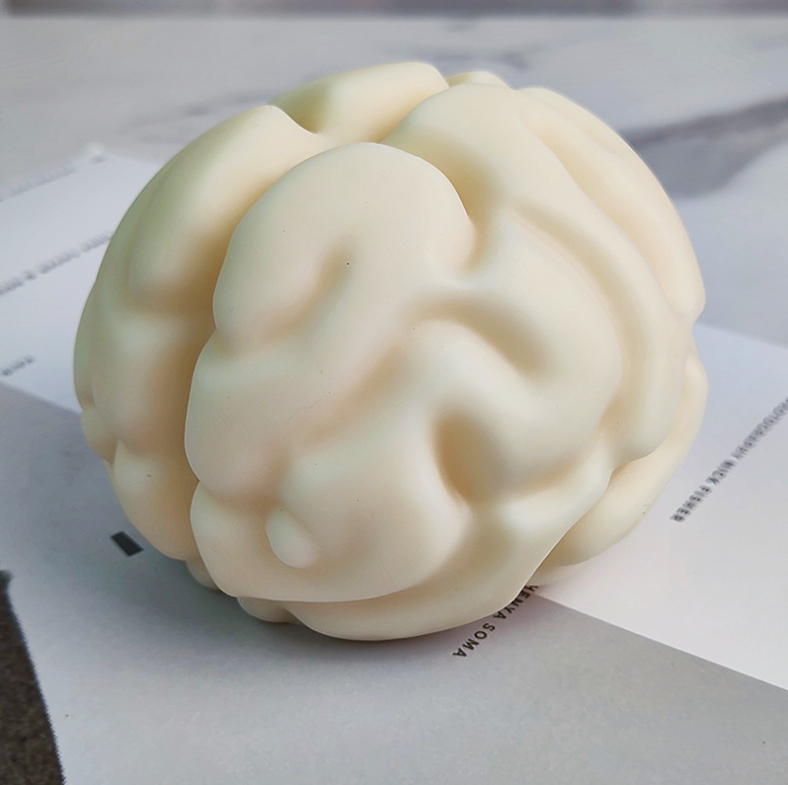 SZ642 Halloween horror brain candle soap silicone mold for candle making