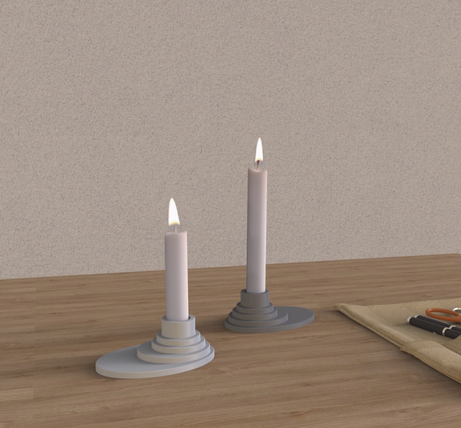 SZ908 European luxury Retro Candlestick silicone mold 3D Cement Candle Holder Silicone Mold