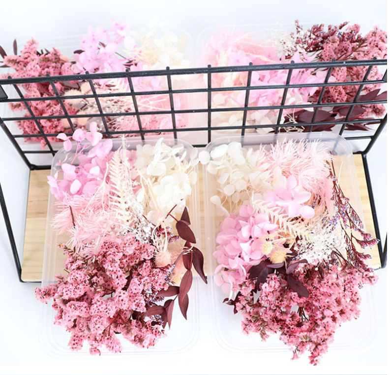 S291 Multiple Preserved Fresh Flower Christmas DIY fragrance candle floating dried flower material bag