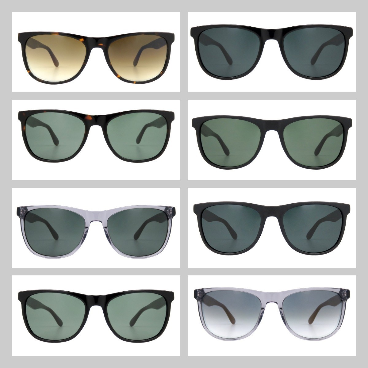 2024 Milan Optical Fair Hot Classic Italy Design Fashion Brand Men's Square Quality Acetate Frame Real Glass PC Lens Sunglasses