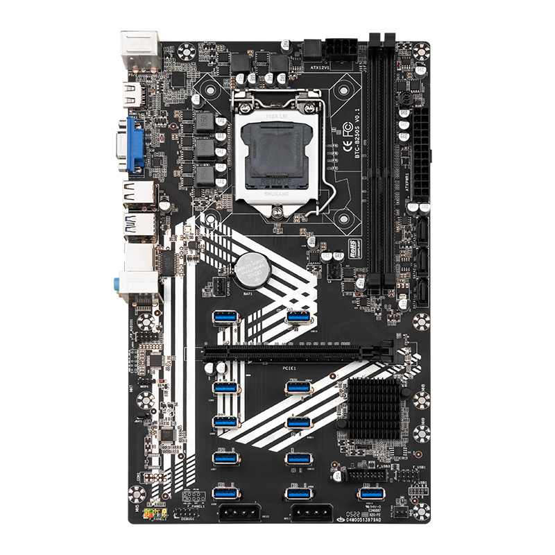 Lga 1151 Mainboard 12gpu B250C Motherboard 11 USB PCIE 16X  B250S Video Cards Motherboard I3/i5/i7