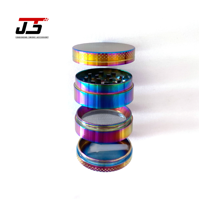 Hot Selling Multi Colour Metal Cute Spare Parts Private Label Gold Colorful Herb Grinder