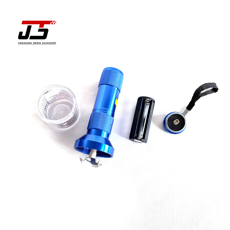 Elegant Appearance Electric Four Layers Smoking Metal Pipe With Grinder