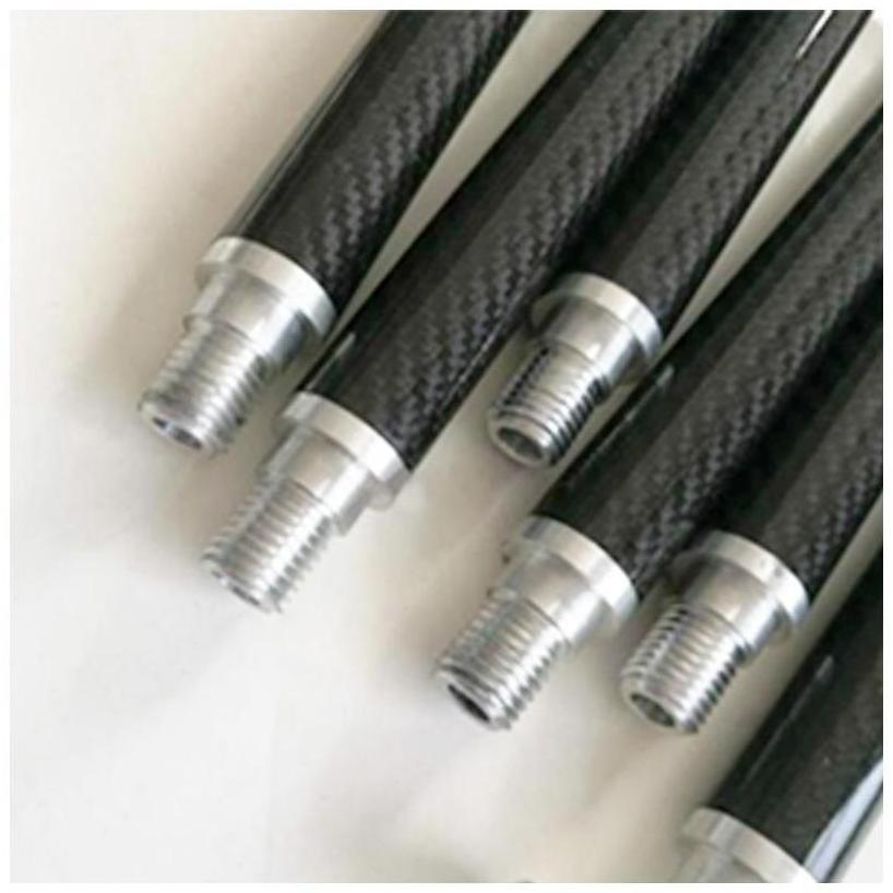 Telescopic Pole Prepreg Parts Sheet 3K Clamps Twist Lock Mast Window Fabric Fed Telescopic Paint Poles Fiberglass