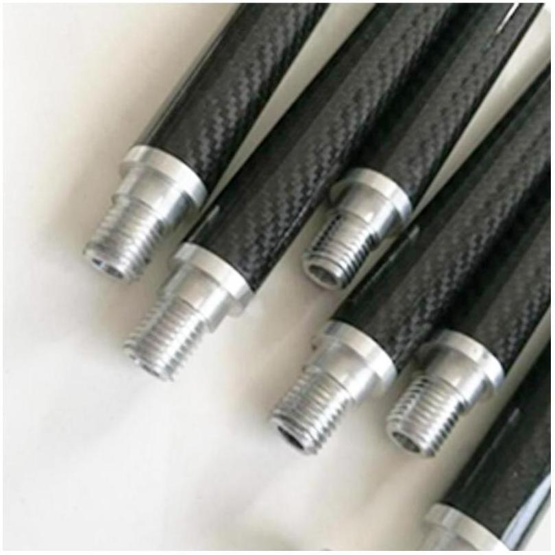 Telescopic Pole Prepreg Parts Sheet 3K Clamps Twist Lock Mast Window Fabric Fed Telescopic Paint Poles Fiberglass