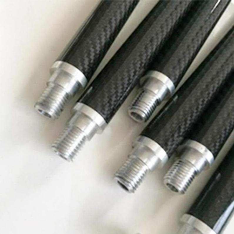 Carbon Fiber Window Parts Twist Lock Fibre Sheet Telescoping 3K Cue Stick Poles Telescopic Paint Poles Fiberglass