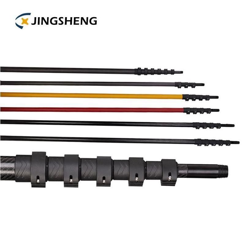 Carbon Fiber Tube Rod New Fashion Extendable Connectors 2023 Steel 30Mm Rectangular Oem/Odm 45 Feet Carbon Fiber Telescopic Pole