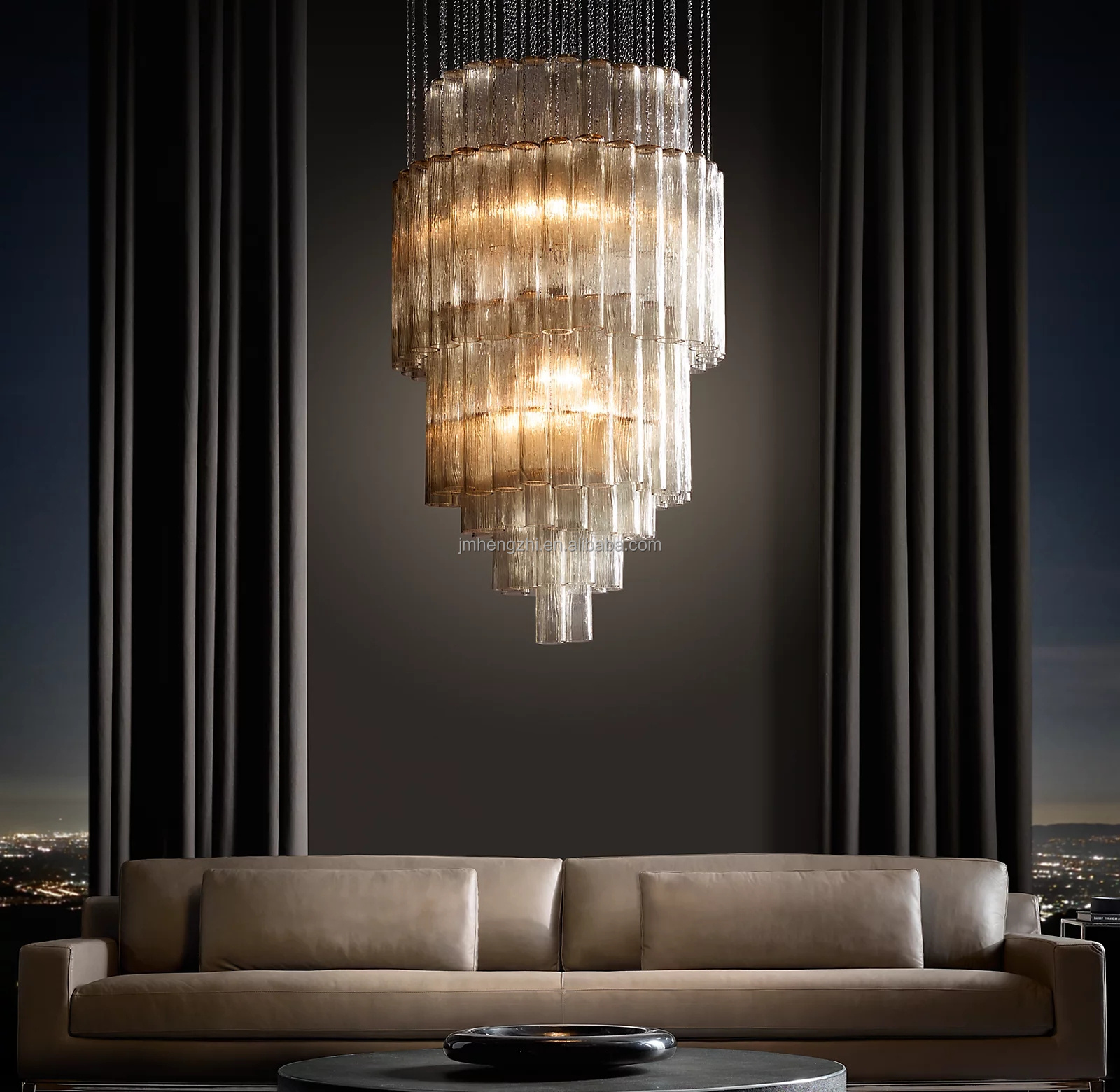 Serenella Chandelier Luxury Hand Blown Glass Fixtures Hanging Round Lighting Modern Hotel Living Room Indoor Home Decor Lights