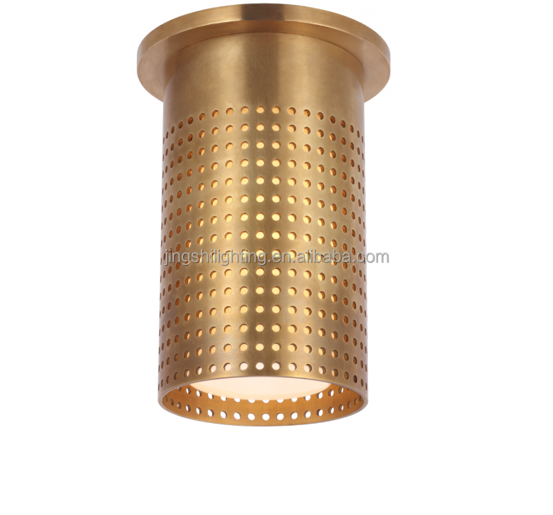 Precision Flush Mount Ceiling Light in Antique-Burnished Brass