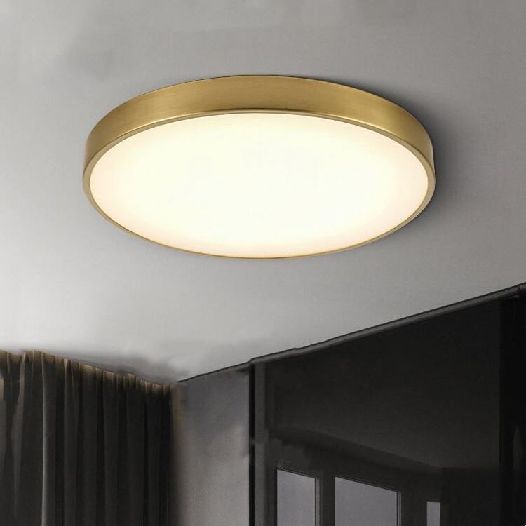 Wholesale Chrome Finish Led Brass Flush Mount Pendant Light for Hotel Dining Bedroom Villa Ceiling Lighting Glass Iron Body