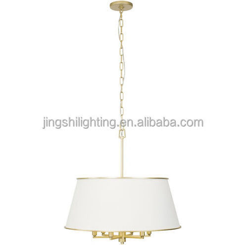 Brass Fixture Indoor Ceiling Light Fixtures Fabric 2-light Metal Living Room Modern Natural Semi Flush Mount Drum Linen