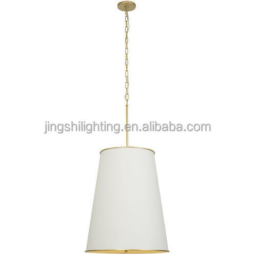 Brass Fixture Indoor Ceiling Light Fixtures Fabric 2-light Metal Living Room Modern Natural Semi Flush Mount Drum Linen