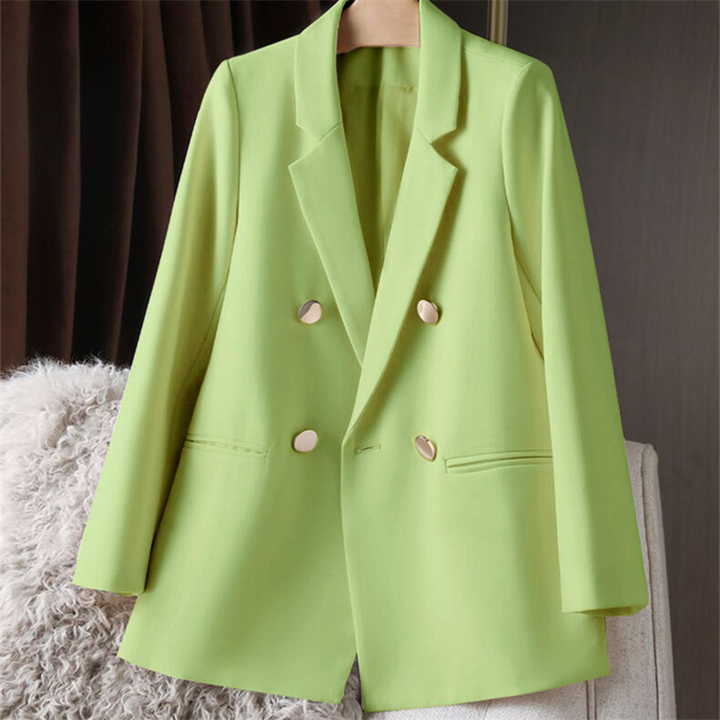 Spring Autumn Women Suit Coat Solid Elegant Korean Casual Jacket Office Lady Fashion Luxury Blazers