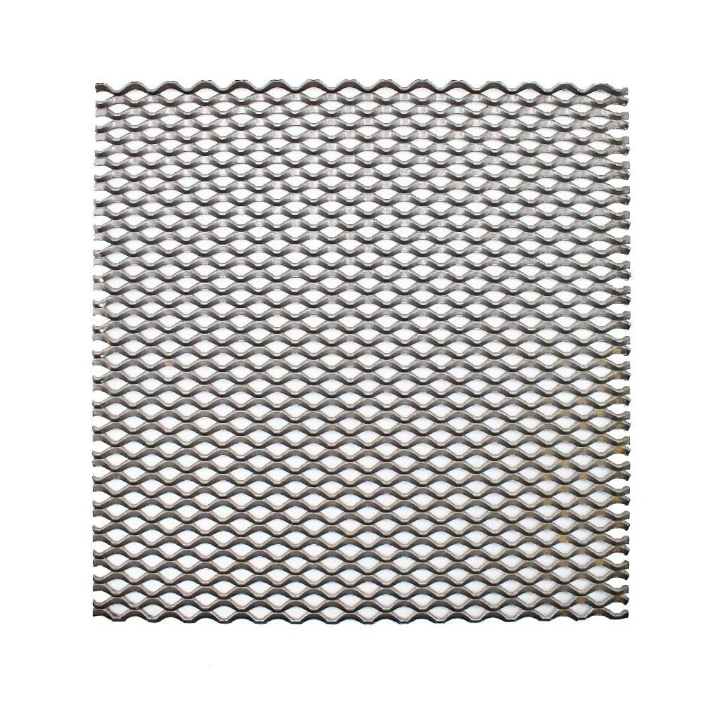 Aluminum expanded diamond wire mesh metal sheet for decorative exterior cladding facade