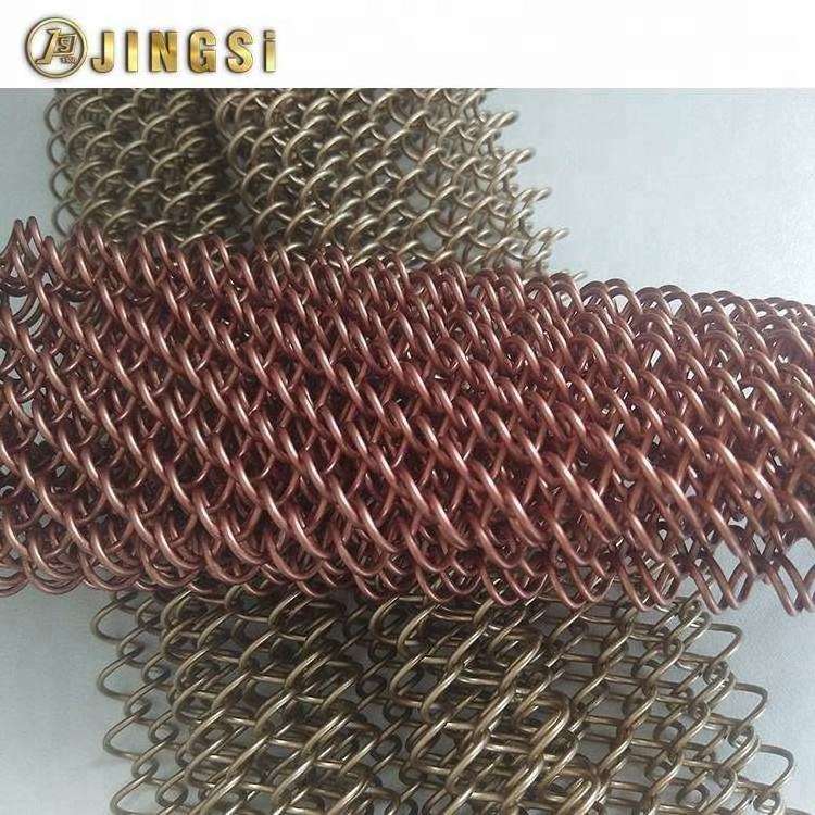 Light Weaving Metal Mesh Chain Curtain Flexible Fabric With Smaller Holes Laser Cutting For Aluminum Metal Sheet mesh