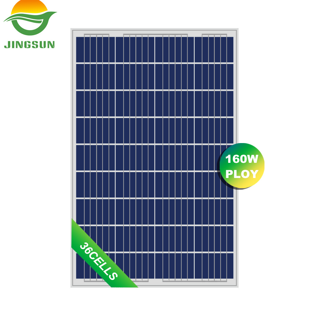 Jingsun Hot Sale 36 Cells 160W Polycrystalline Solar Panel with 25 Years Warranty