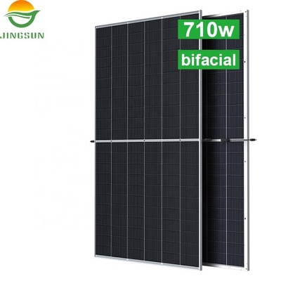 Jingsun Manufactures 210MM Bifacial 700w solar panels 700 watt 132Cells Photovoltaic Solar Panel