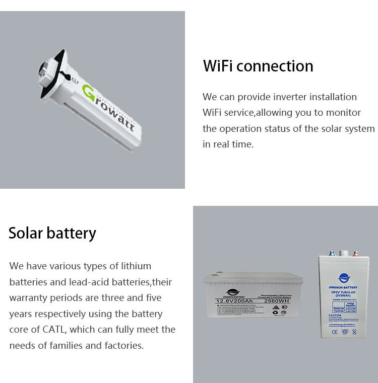 Jingsun Complete Set Solar Panel Power System 8kW 10kW 15kW 20kW Solar Energy Residential Hybrid Off Grid Solar System