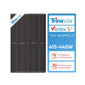 EU Stock Dual Glass N-TYPE PV Module NEG9RC.27 Vertex S+ 425W 430W 440W Bifacial Solar Panel All Black PV Panels Trina