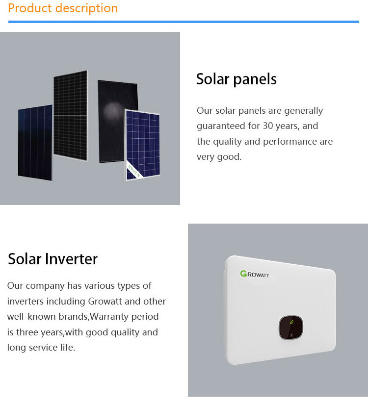 Jingsun Complete Set Solar Panel Power System 8kW 10kW 15kW 20kW Solar Energy Residential Hybrid Off Grid Solar System