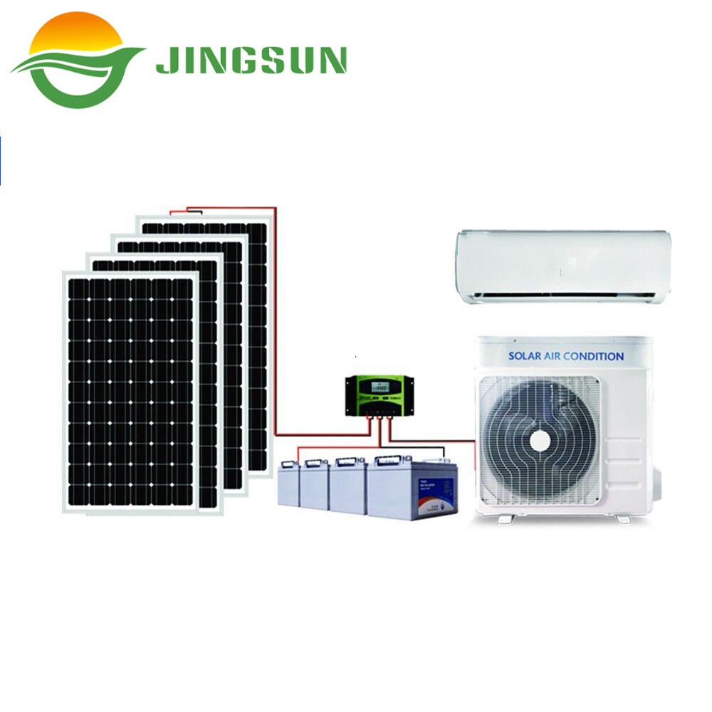 9000BTU Split Tpye Wall Mounted Solar Air Conditioner Hybrid With Solar Panel Energy And Solar Power System