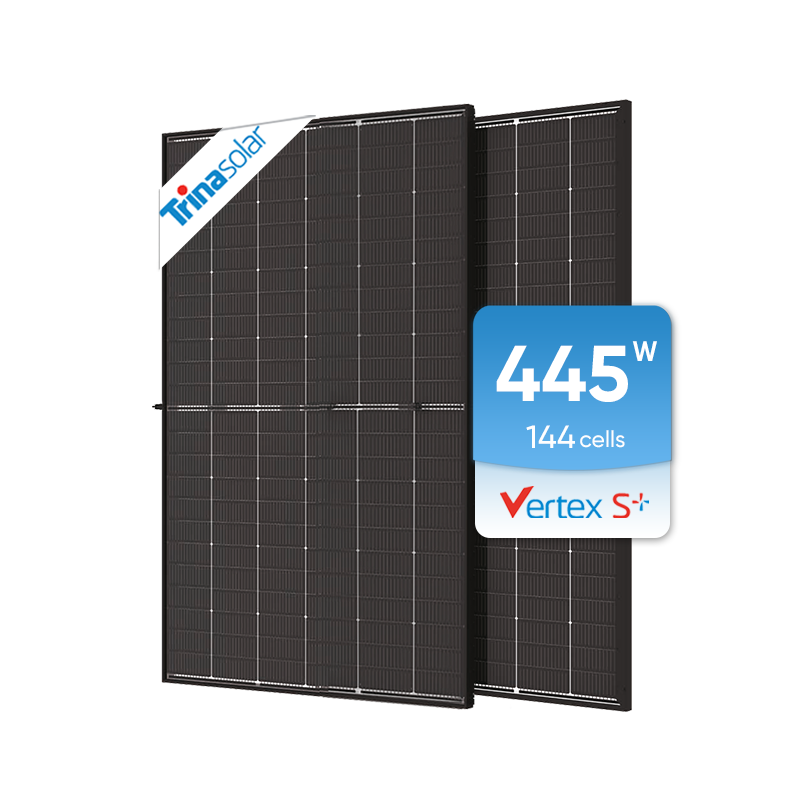 EU Stock Dual Glass N-TYPE PV Module NEG9RC.27 Vertex S+ 425W 430W 440W Bifacial Solar Panel All Black PV Panels Trina