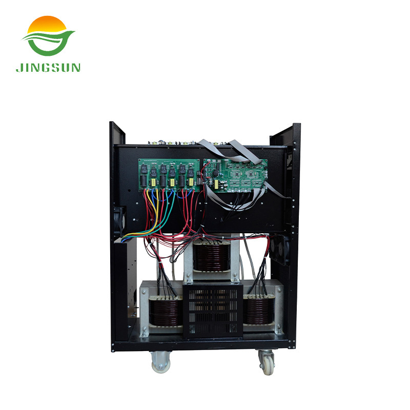 Jingsun Chinese factory supply 8kw off grid solar inverter 96/192/384VDC pure sine wave 3 phase off grid inverter