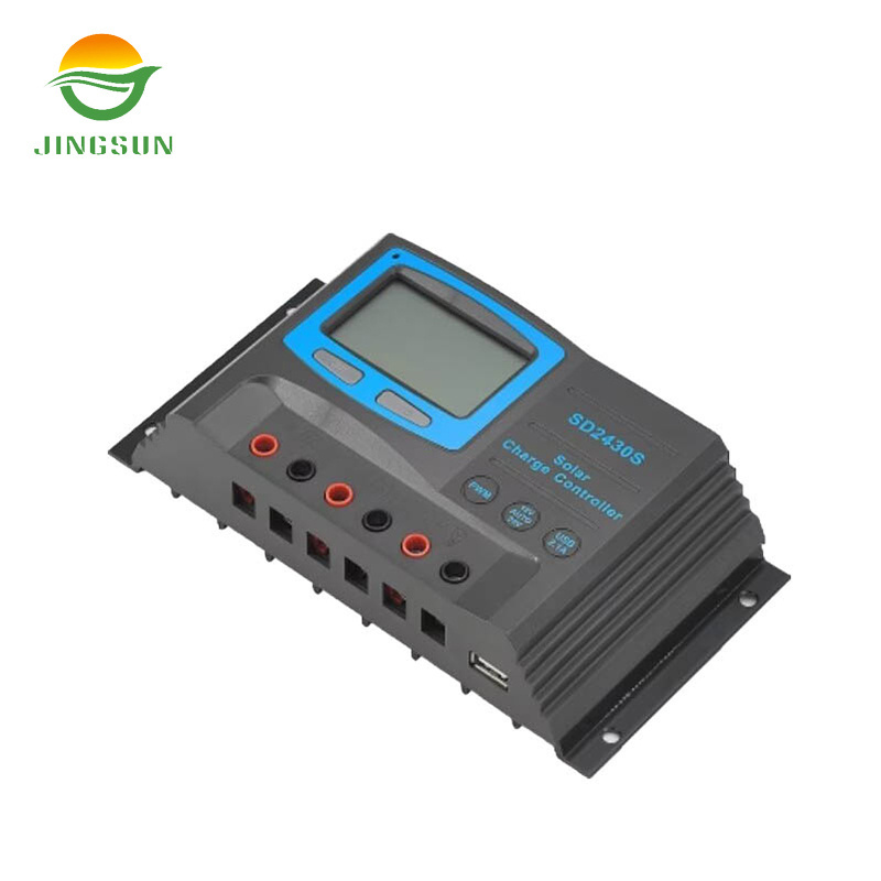 Jingsun high quality 30 amp 12v mppt solar charge controller cheap pmw solar charge controller with over voltage protect