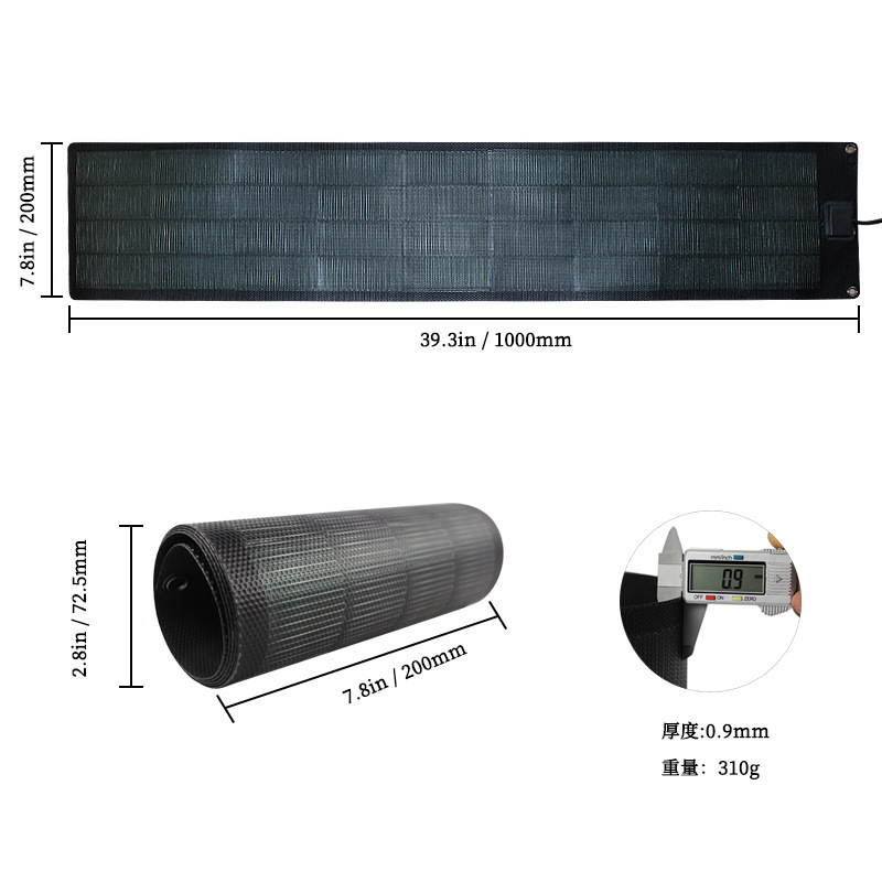 JNTIMUYA 40W 80W 160W 500W Thin Film Cigs Flexible Rollable 300 Watt 200 Watt Amorphous Silicon Thin Film 80w Cigs Solar Panel