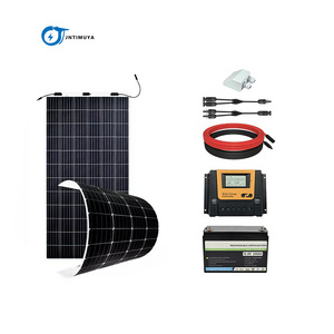 JNTIMUYA Solar Panel Manufacturer Flexible Solar Panel 100W 200W 300W 400W Kit Motohome Caravan RV Yacht Solar Systems