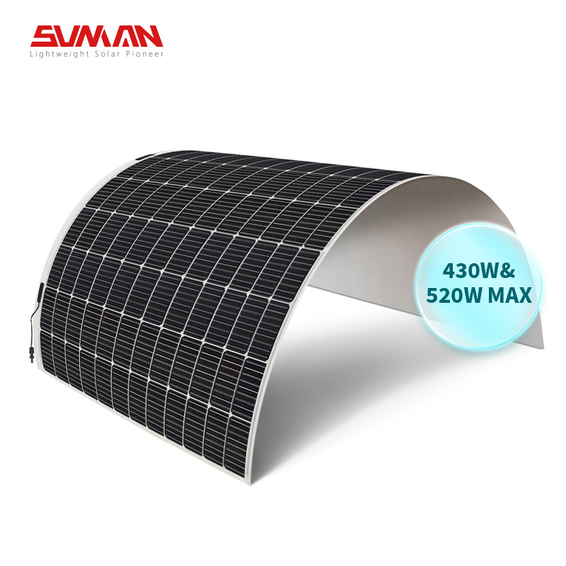 Sunman EARC 430W 520W Flexible Solar Panels sunman solarmodul flexible photovoltaic panel