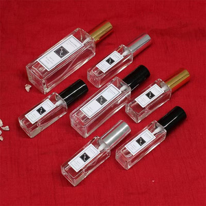 Best Sellers 3ml 5ml 10ml 20ml 30ml Clear Empty Square Shaped Portable Travel Gift Trial Bottle Glass Spray Perfume Bottle