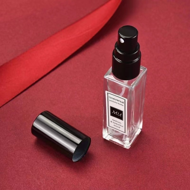 Best Sellers 3ml 5ml 10ml 20ml 30ml Clear Empty Square Shaped Portable Travel Gift Trial Bottle Glass Spray Perfume Bottle