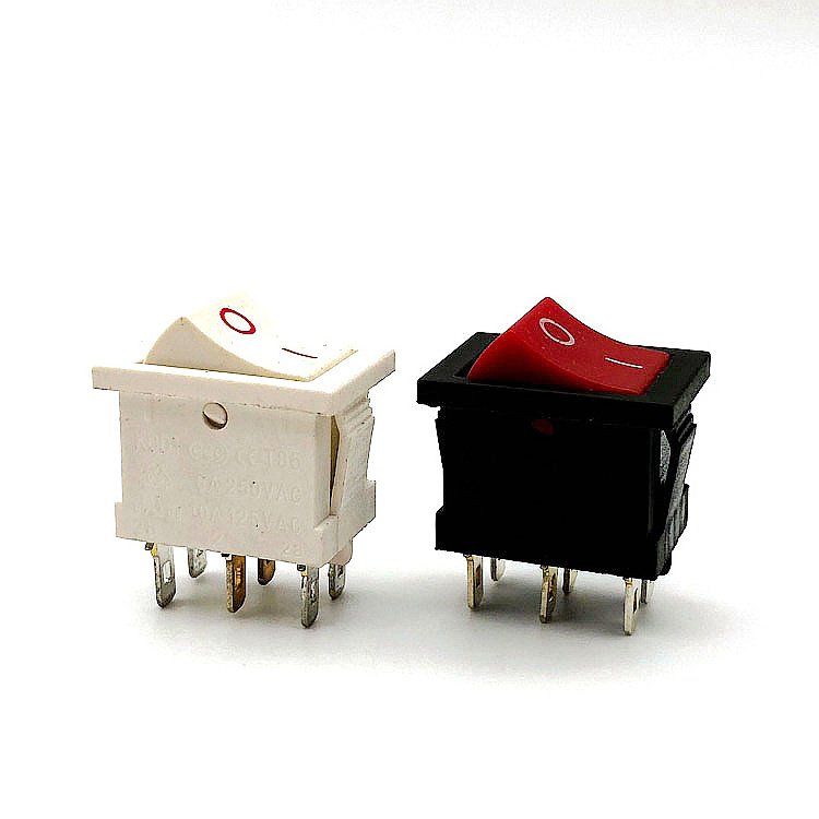 6 Pin T85 Rocker Switch 12v Kcd1 Rocker Switch Two-color On-off Rocker Switches