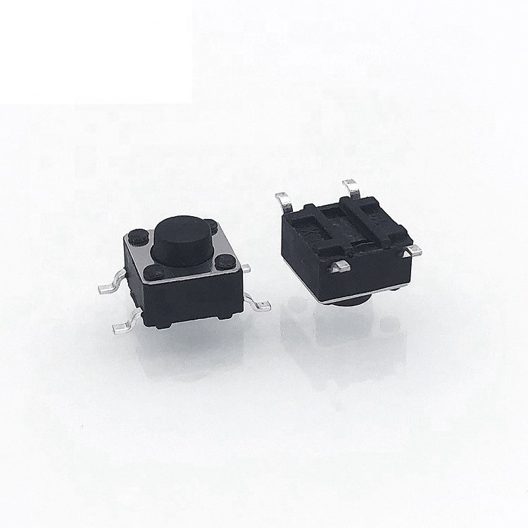 Tact Switch Black Bottom Tactile Push Button Switches Tact Micro Switch with Button