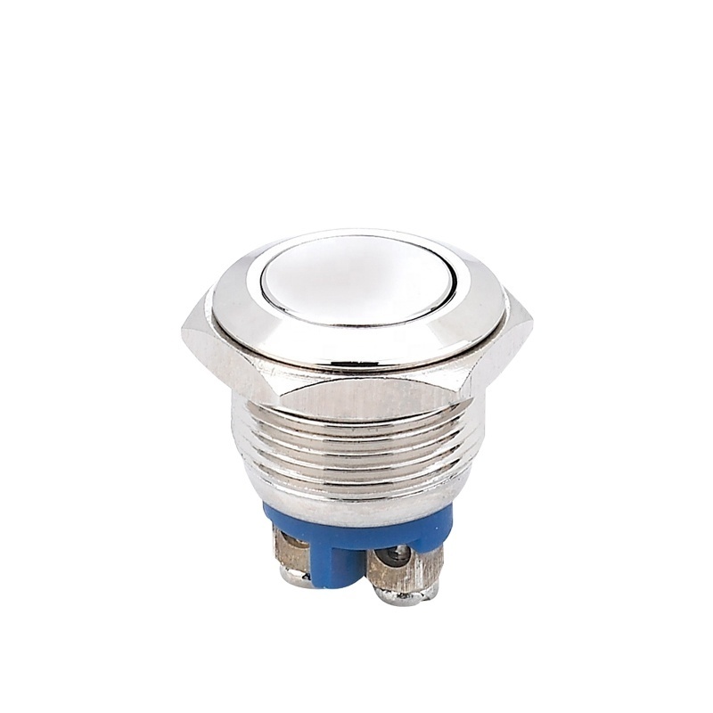 16mm dimmer switch JT16A-P10J Round Waterproof Metal Push Button Switch Momentary 12V LED Switch