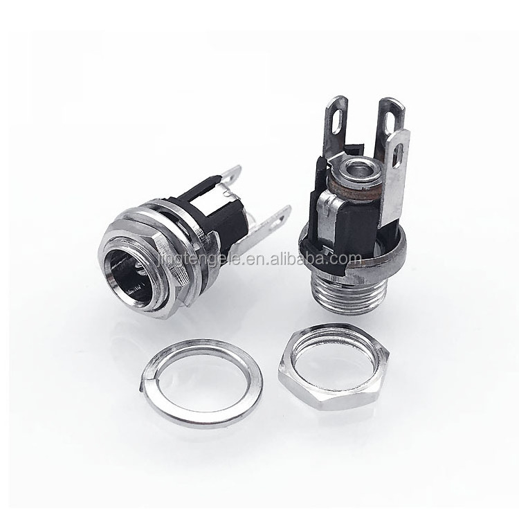 5.5*2.1*14mm 10a electric DC plug male and female DC5521 power connector adapter with screw lock cap for power