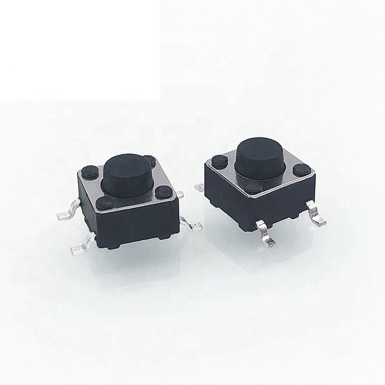 Tact Switch Black Bottom Tactile Push Button Switches Tact Micro Switch with Button