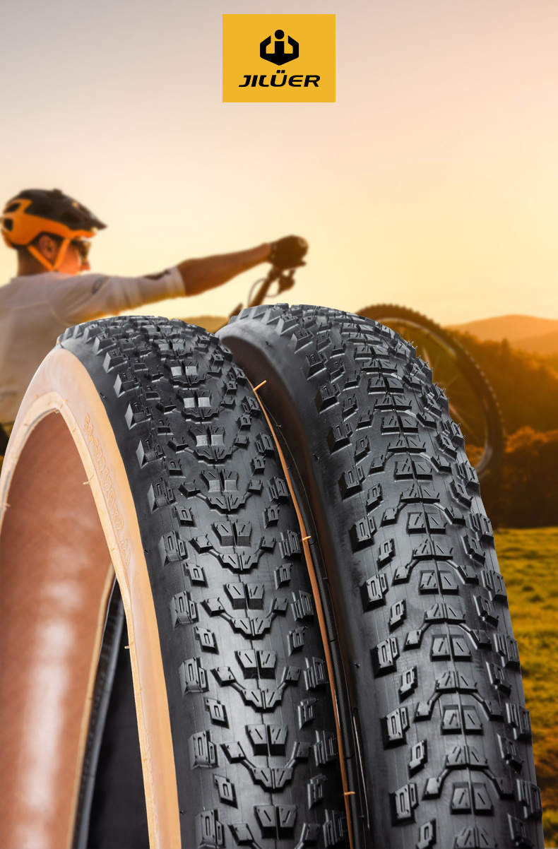 2023June Jiluer Antiskid Bike Solid Tyres High Reputation 60Tpi Rubber Mtb Bike Tyre 29*2.2 Puncture-Resistant Rubber Bike Tyres