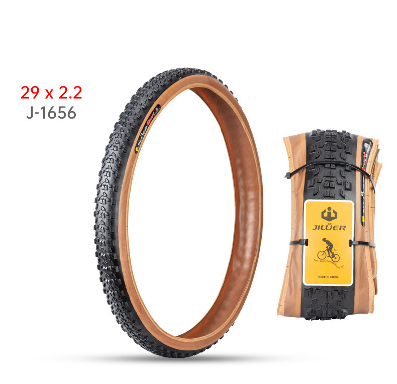 2023June Jiluer Antiskid Bike Solid Tyres High Reputation 60Tpi Rubber Mtb Bike Tyre 29*2.2 Puncture-Resistant Rubber Bike Tyres