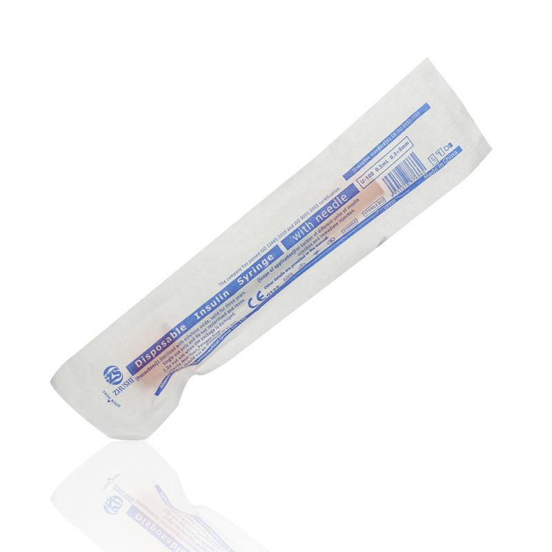 ZS Or Customized Free Sterile Disposable Medical Insuline Pen Injection Syringe With Needle 30g 31g 1/2