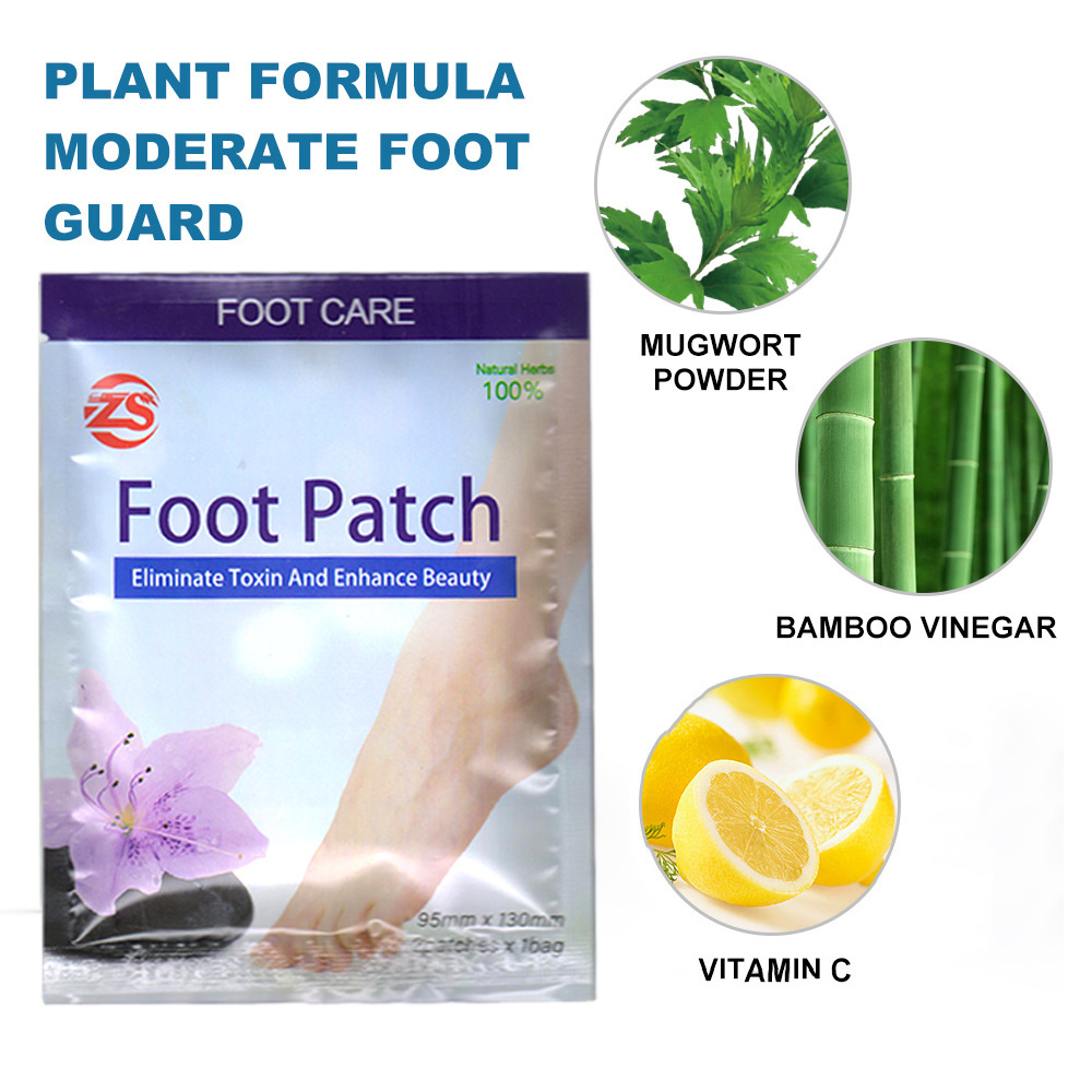 Original Factory Herbal Extract Wormwood Body Relax Slimming Detox Foot Patch