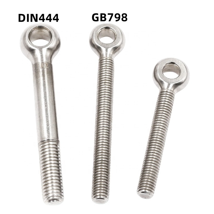 SS 304 Stainless Steel Eyebolt DIN444 M6 M8 M10 M12 M16 M24 Length 25-180mm Joint Ring Lifting Eye Bolt