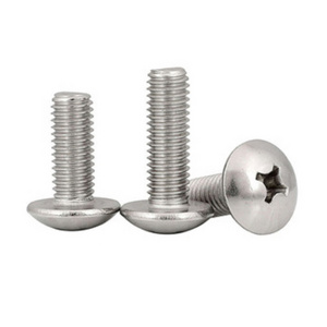 GB819 Round Cross Recessed Machine 304 Stainless Steel Large Pan Head Screws M3M4M5M6M8M10